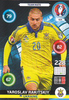 Yaroslav Rakitskiy Ukraine Panini UEFA EURO 2016 #429